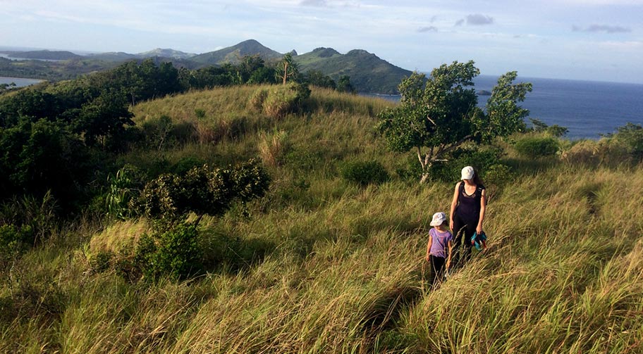 Wanderungen Fidschi Inseln Familie Wanderung Fiji Islands