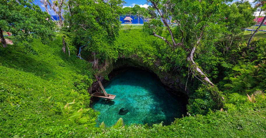 Samoa Natürliche Swimming Pools Südseeinsel Übersicht: Samoa