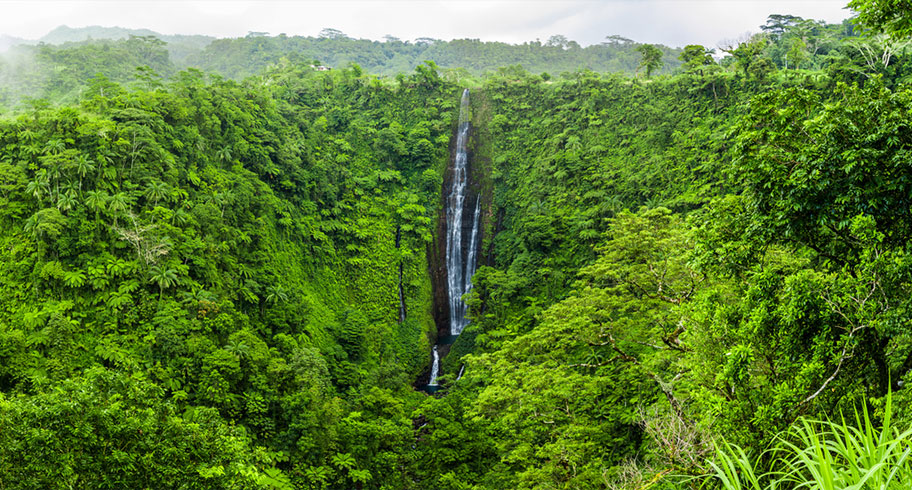 Samoa Wanderungen zu Wasserfällen Samoa Aktivferien Wanderungen Wasserfälle