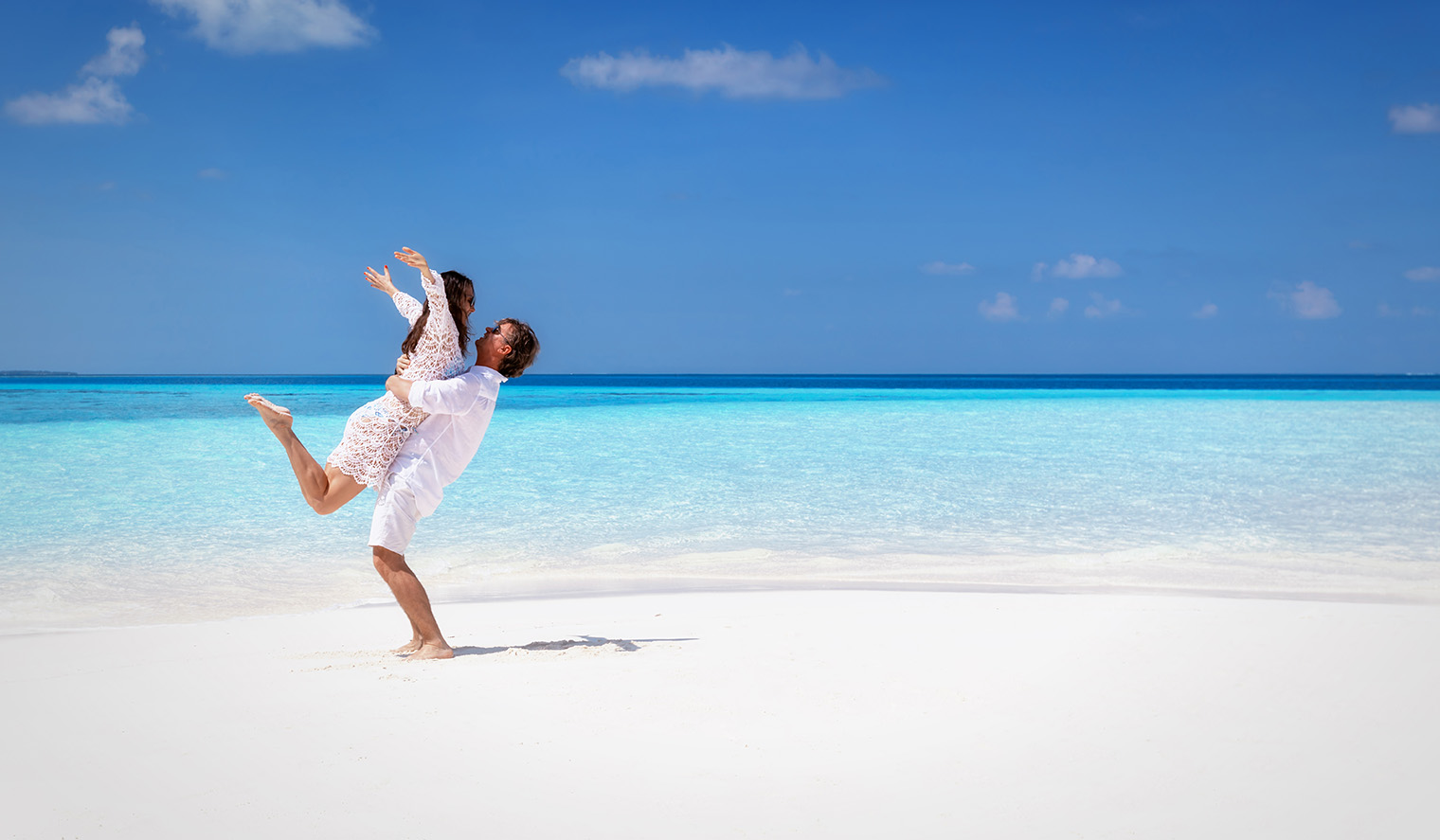 Honeymoon Paar Cook Island Strand