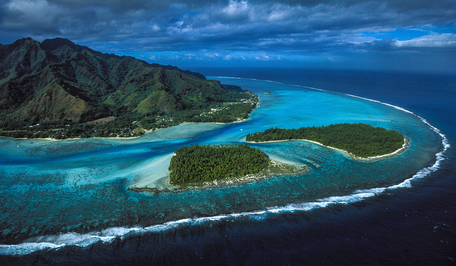 Südsee Island Hopping Tahiti Luftaufnahme