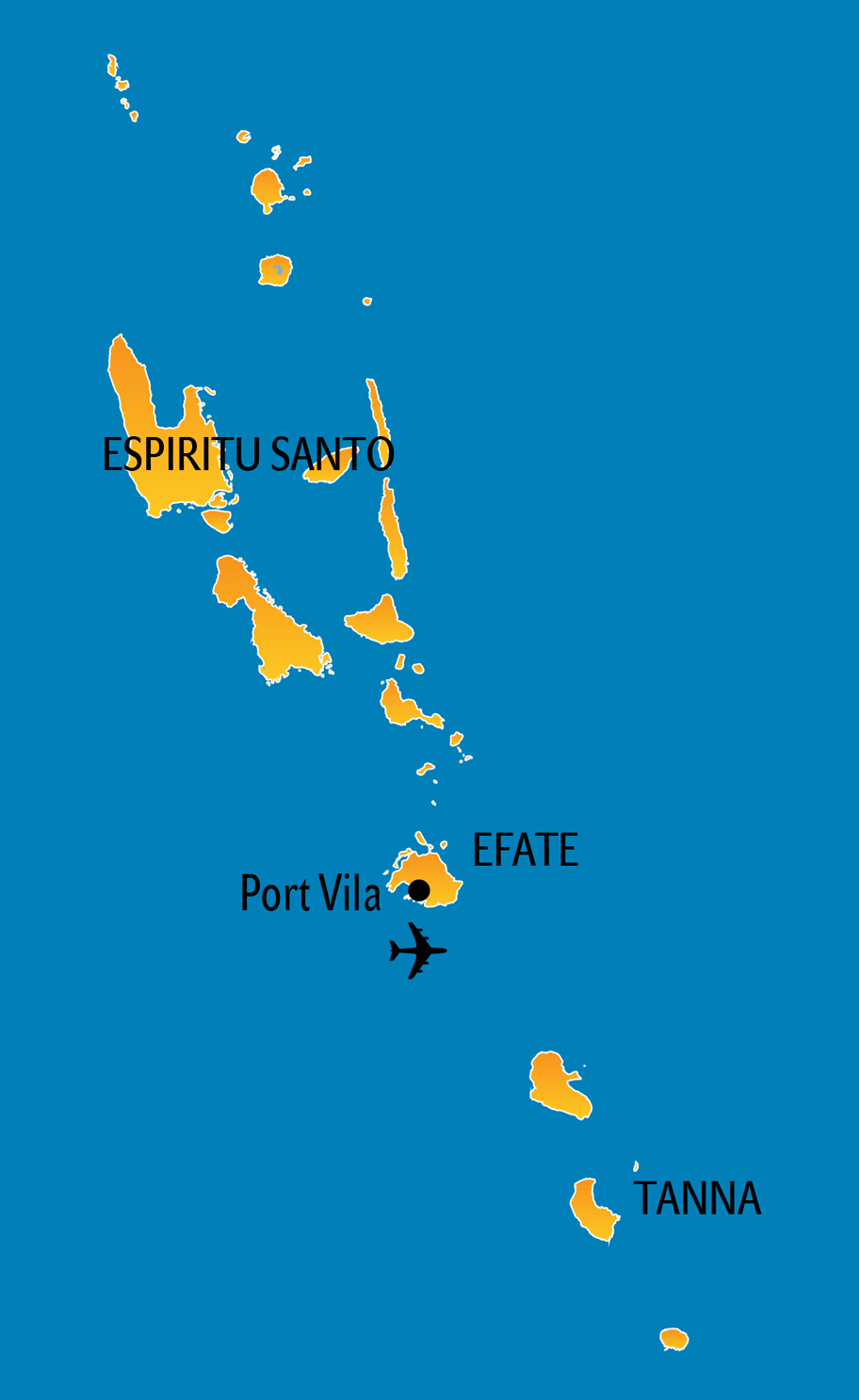 Vanuatu Karte Südsee