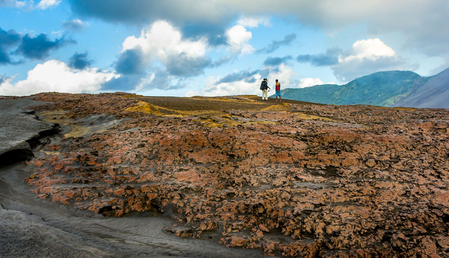 Vulkan Vanuatu aktiv trekking